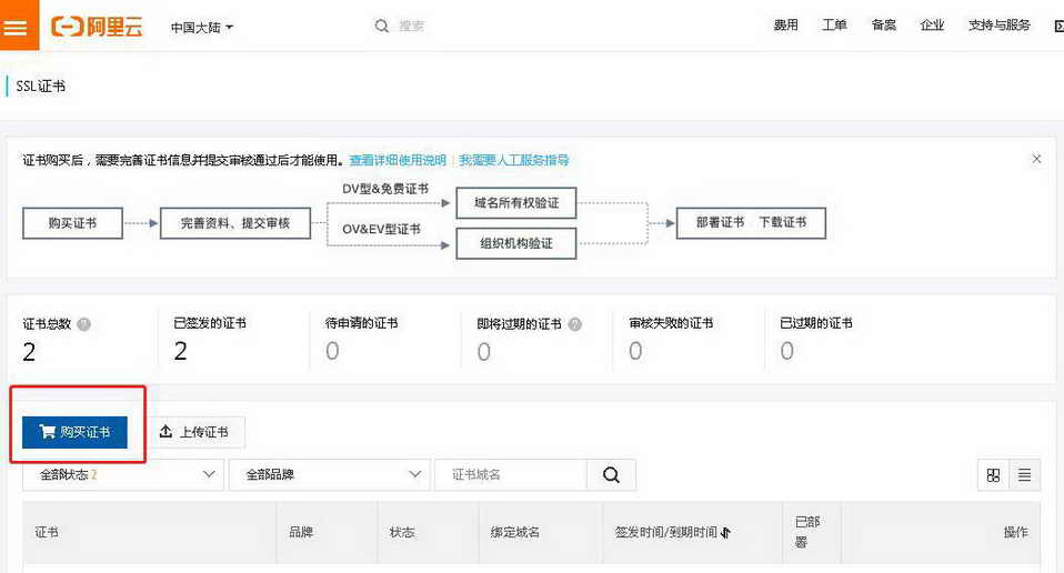 做好的網(wǎng)站把http改成https申請(qǐng)SSL域名證書(shū)
